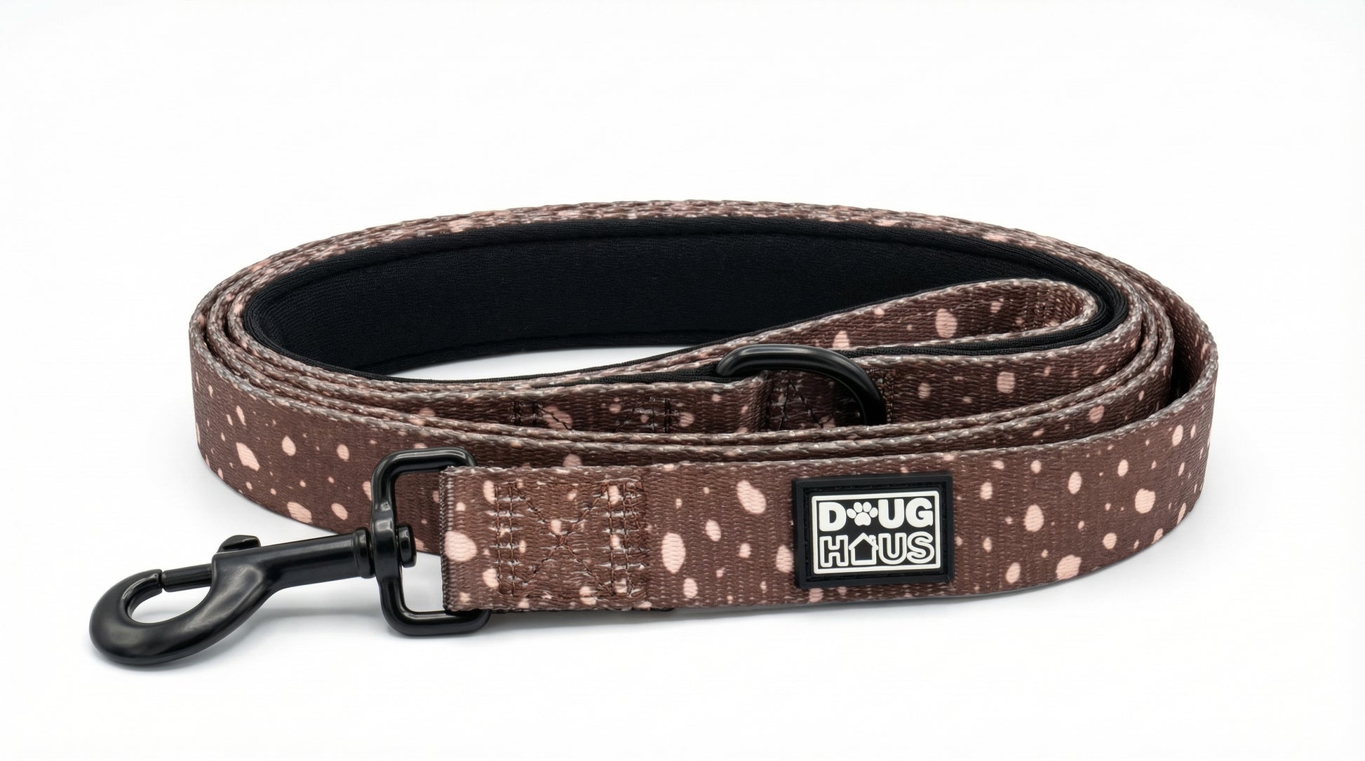 Brown and cream adjustable dog leash for dogs