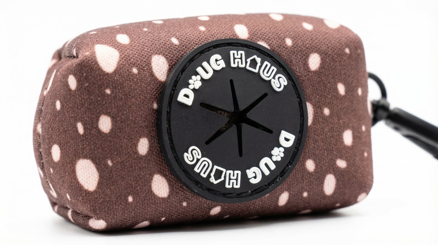 Stylish neutral dog walking accessories