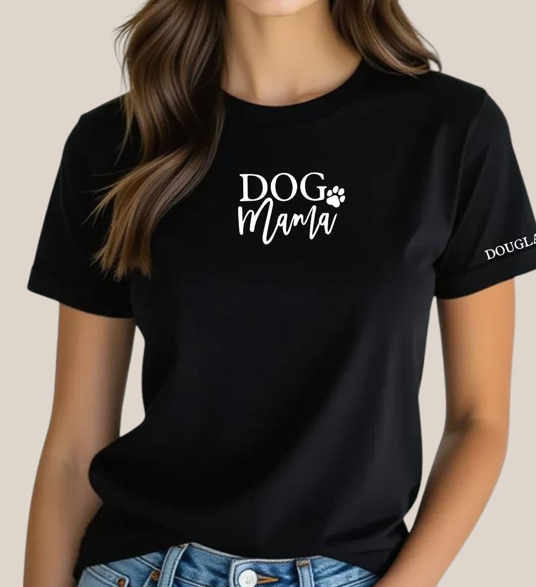 Dog Mama T-Shirt Black