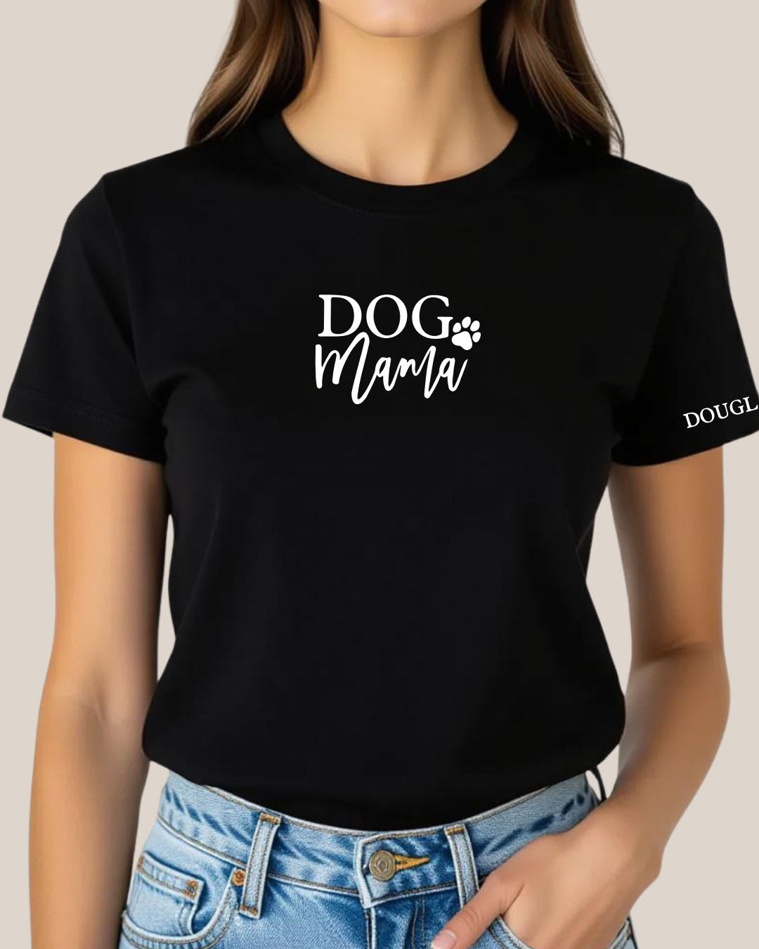 Dog Mama T-Shirt Black