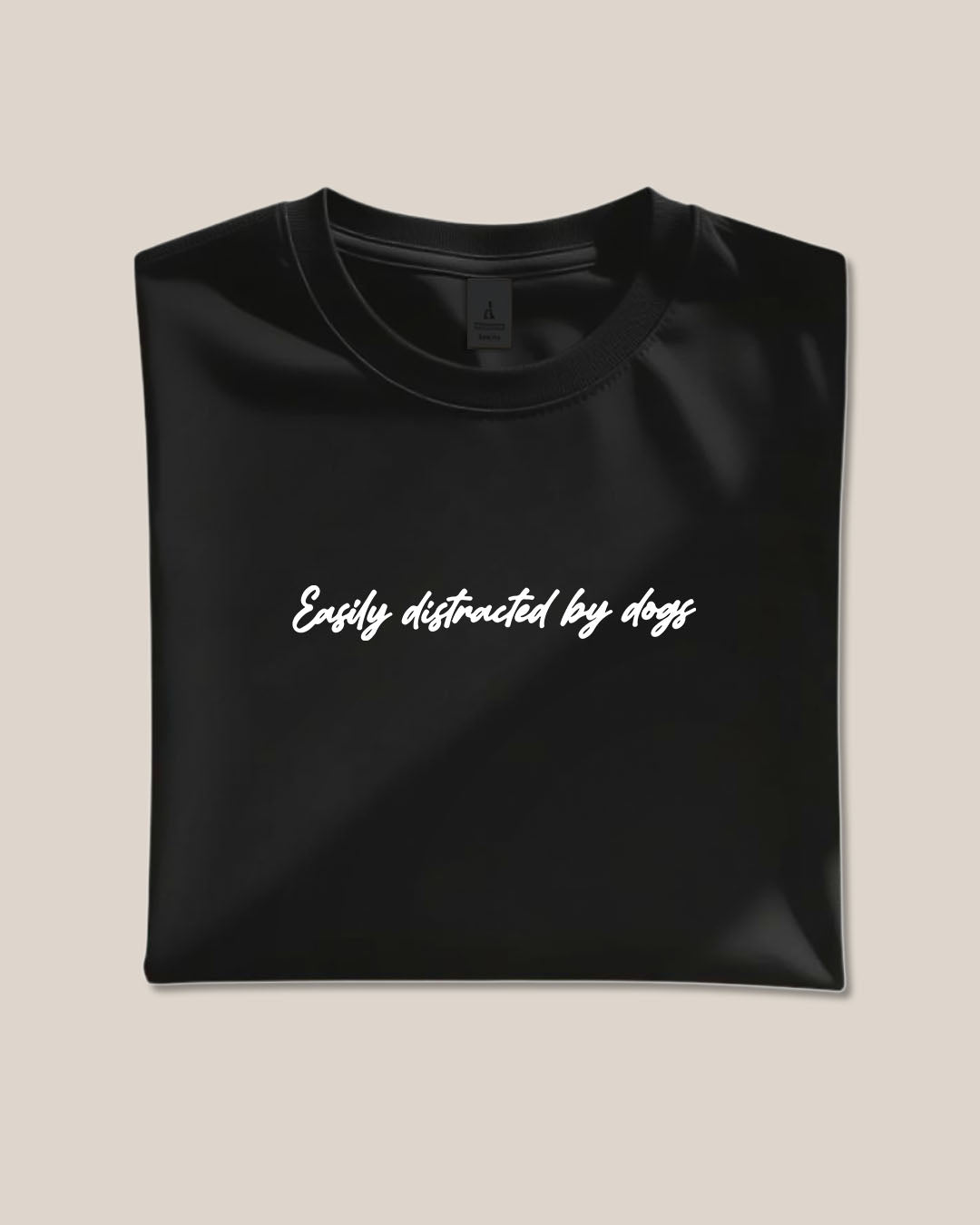 Easily Distracted By Dogs T-Shirt Black