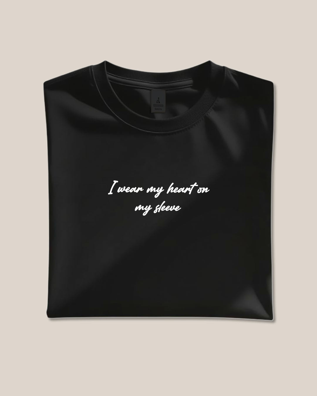 I Wear My Heart on My Sleeve T-Shirt Black