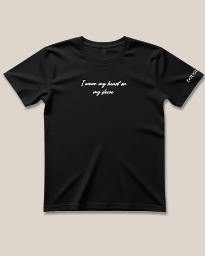 I Wear My Heart on My Sleeve T-Shirt Black