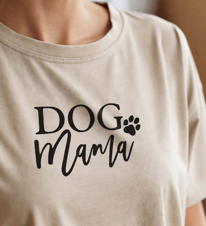 Dog Mama T-Shirt Beige