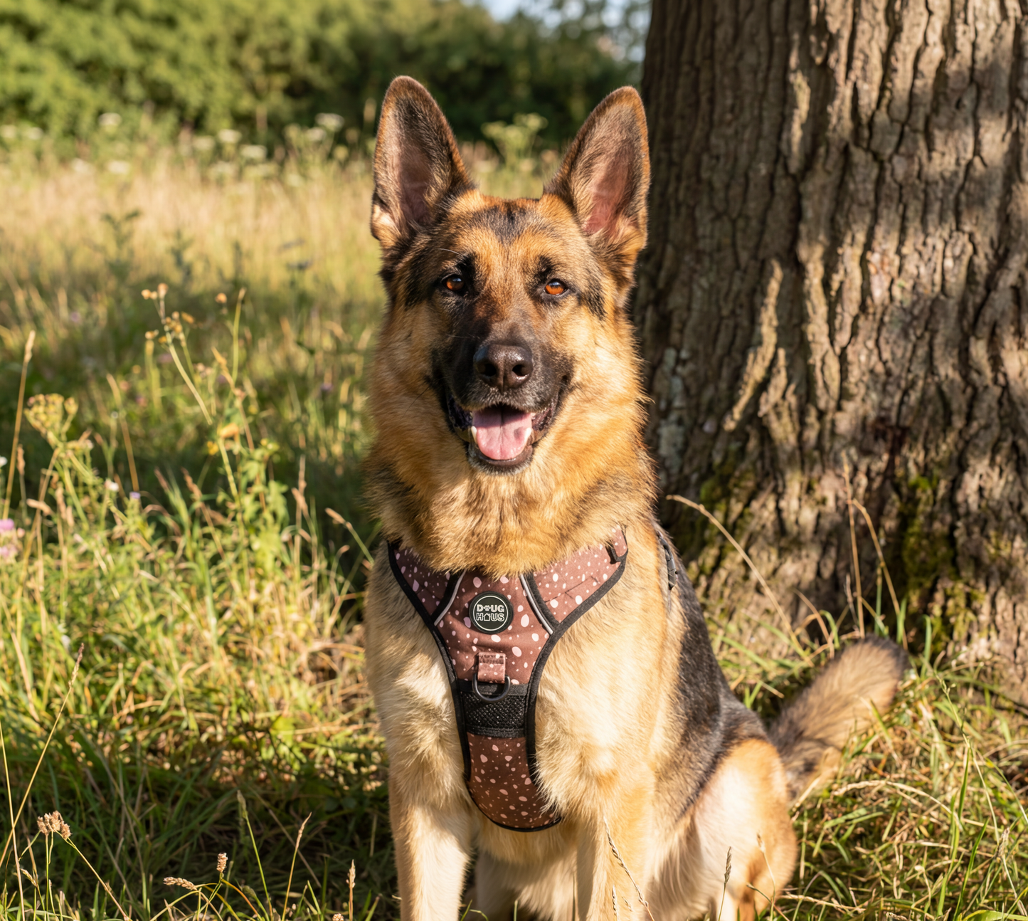 Stylish padded dog harness for large dogs